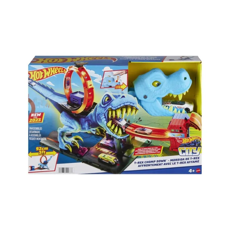 Hot Wheels City, T-Rex Chomp Down, set de joaca