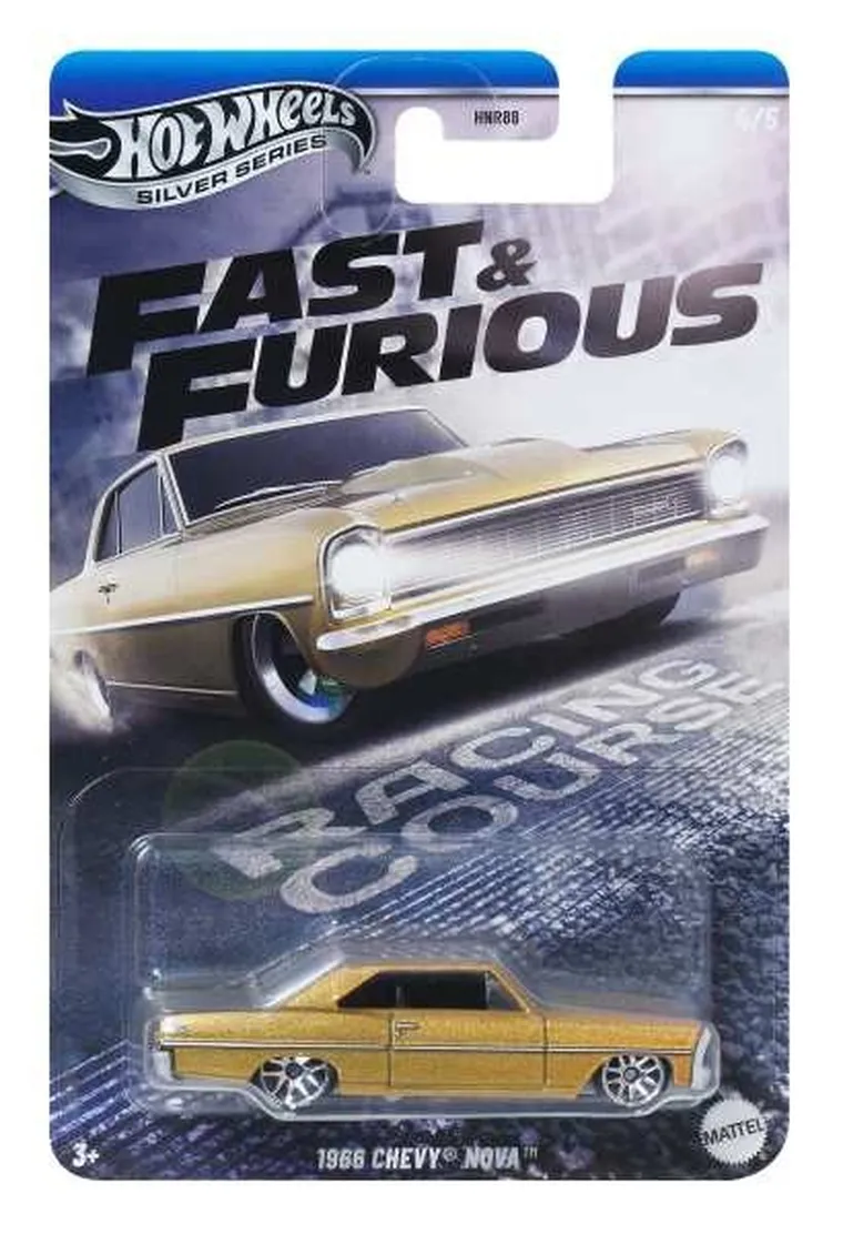 Hot Wheels, Fast & Furious, 1966 Chevy Nova, masina, scara 1:64, JBY42