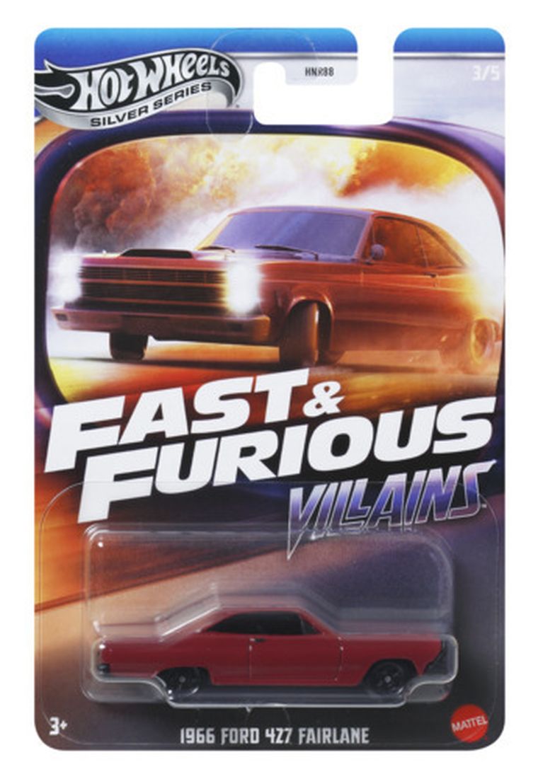Hot Wheels, Fast & Furious, 1966 Ford 427 Fairlane, masina, scara 1:64, JBY36