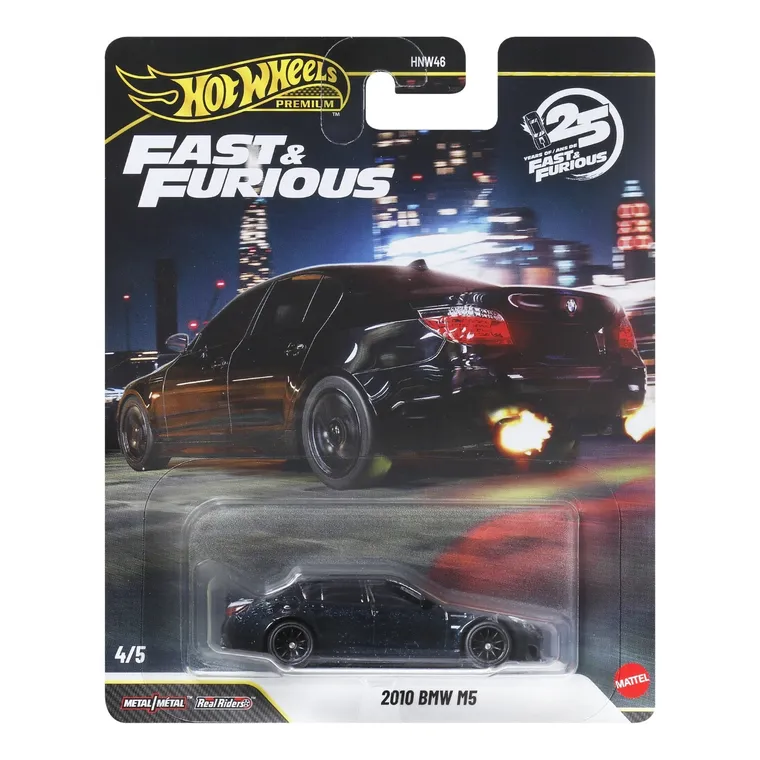 Hot Wheels, Fast & Furious, 2010 BMW M5, masina Premium, scara 1:64, JHW62