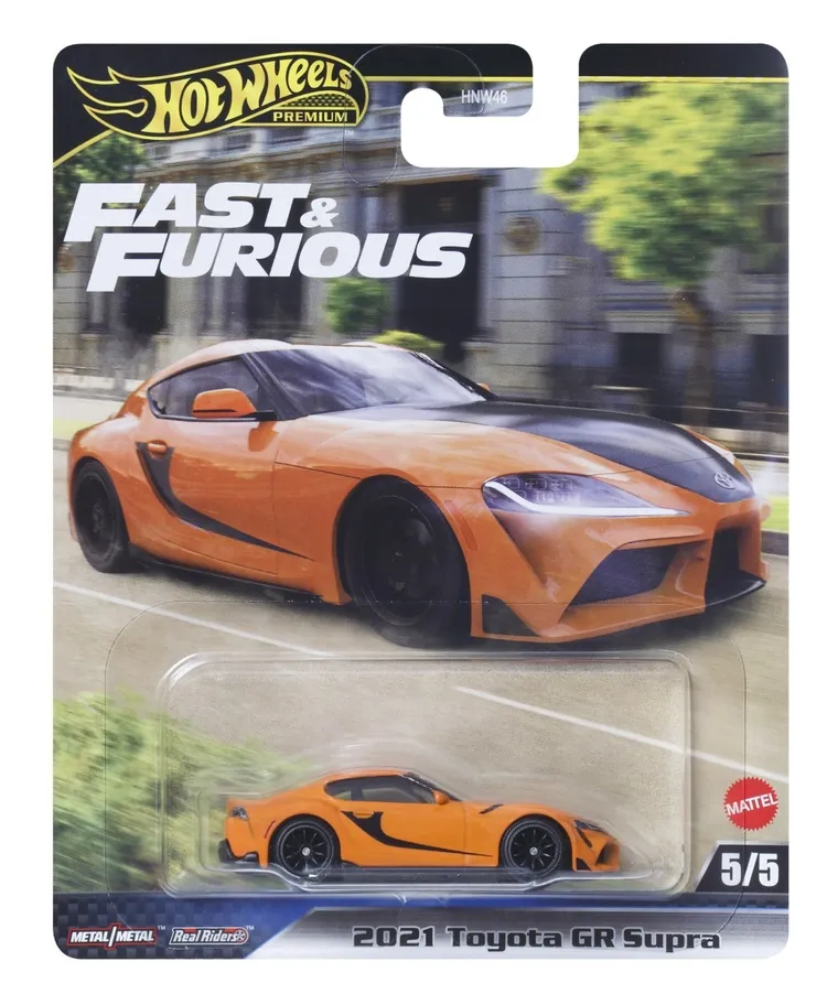 Hot Wheels, Fast & Furious, 2021 Toyota GR Supra, masina, scara 1:64, JBM00