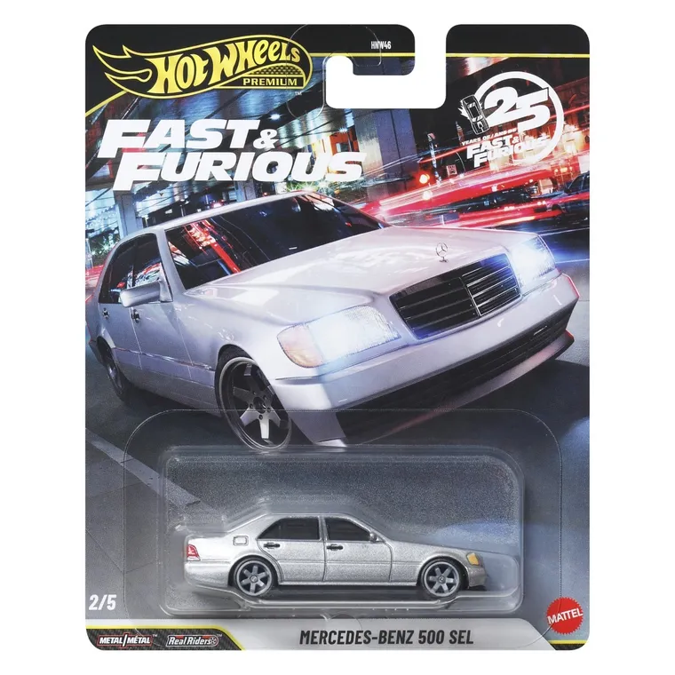 Hot Wheels, Fast & Furious, Mercedes-Benz 500 SEL, masina Premium, JHW67