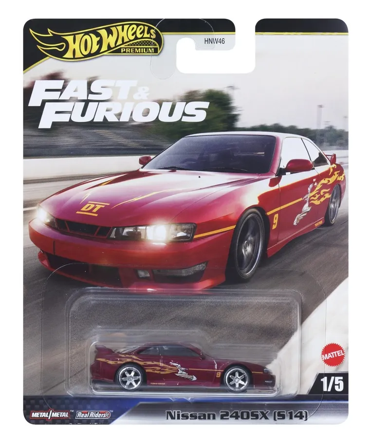 Hot Wheels, Fast & Furious, Nissan 240SX (S14), masina, scara 1:64, JBL99