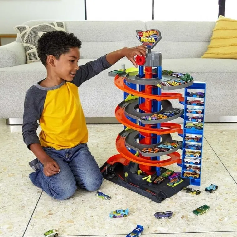 Hot Wheels, Mega Garage, set de joaca si masina
