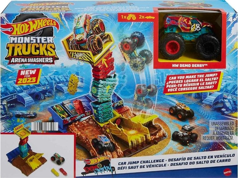 Hot Wheels, Monster Trucks Arena Smashers, Demo Derby, set de joaca