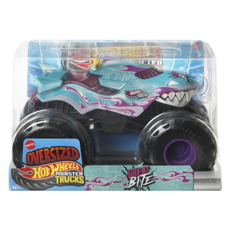 Hot Wheels, Monster Trucks, Great Bite, masina, scara 1:24