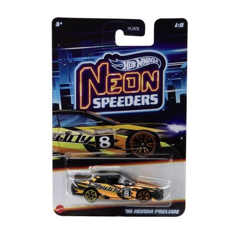 Hot Wheels, Neon Speeders, 98 Honda Prelude, masina, scara 1:64