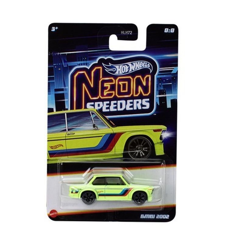 Hot Wheels, Neon Speeders, BMW 2002, masina, scara 1:64, JCB07