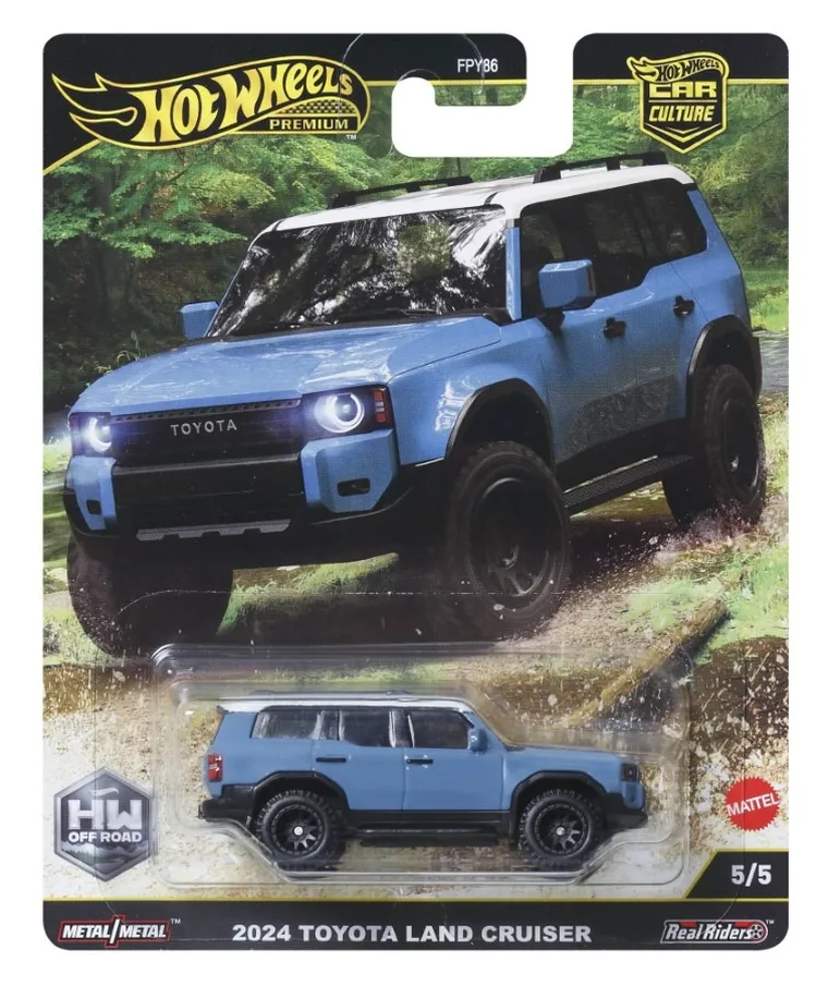 Hot Wheels, Premium, Car Culture, 2024 Toyota Land Cruiser, masina, scara 1:64, JBK52