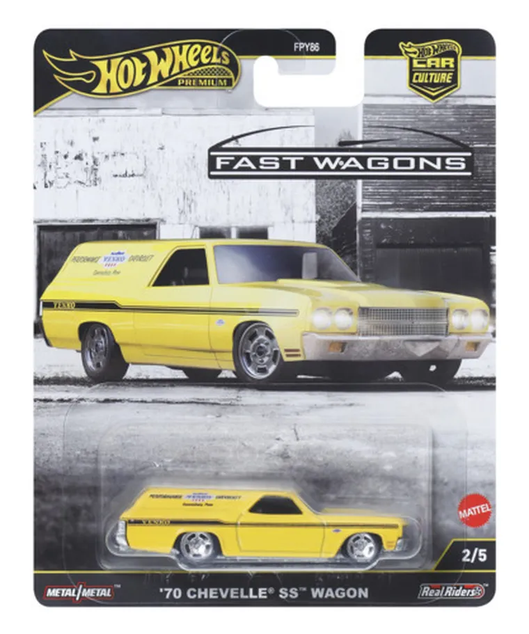 Hot Wheels, Premium, Car Culture, 70 Chevelle SS Wagon, masina, scara 1:64, JBK67