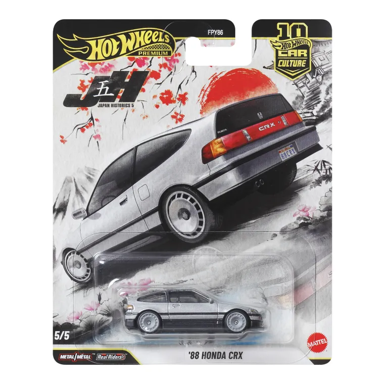 Hot Wheels, Premium, Car Culture, '88 Honda CRX, masina, scara 1:64, JKF13