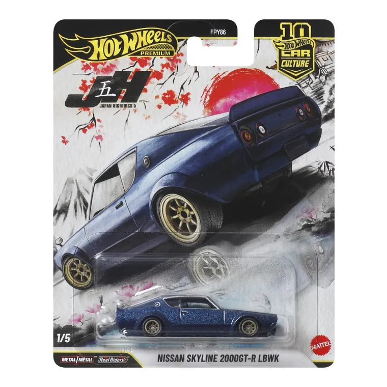 Hot Wheels, Premium, Car Culture, Nissan Skyline 2000GT-R LBWK, masina, scara 1:64, JKF11