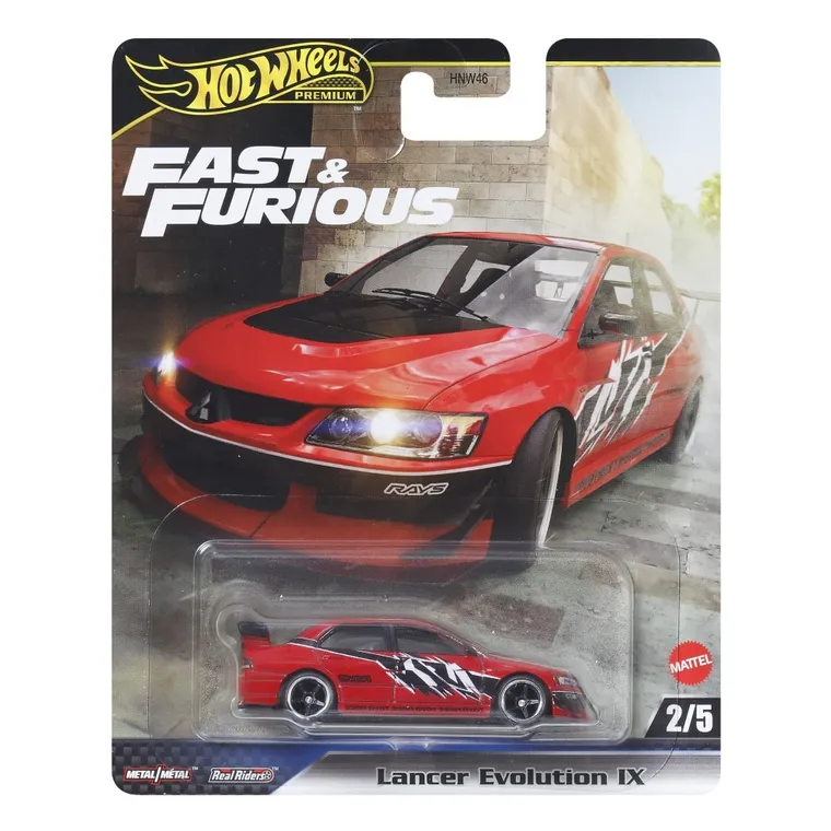 Hot Wheels, Premium, Fast & Furious, Lancer Evolution IX, masina, scara 1:64, JBM02