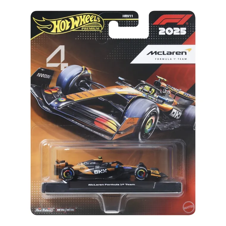 Hot Wheels, Premium, Formula 1, McLaren Formula 1 Team (#4), masina, JKD88