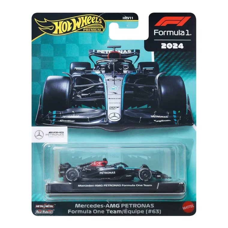 Hot Wheels, Premium, Formula 1, Mercedes-AMG Petronas Formula One Team (#63), masina, JBM18