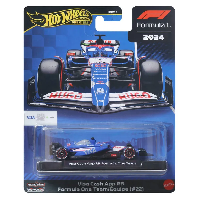 Hot Wheels, Premium, Formula 1, Visa Cash App Racing Bulls Formula One Team (#22), masina, JBM14