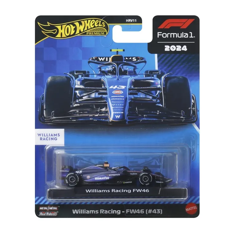 Hot Wheels, Premium, Formula 1, Williams Racing - FW46 (#43), masina, JBM20