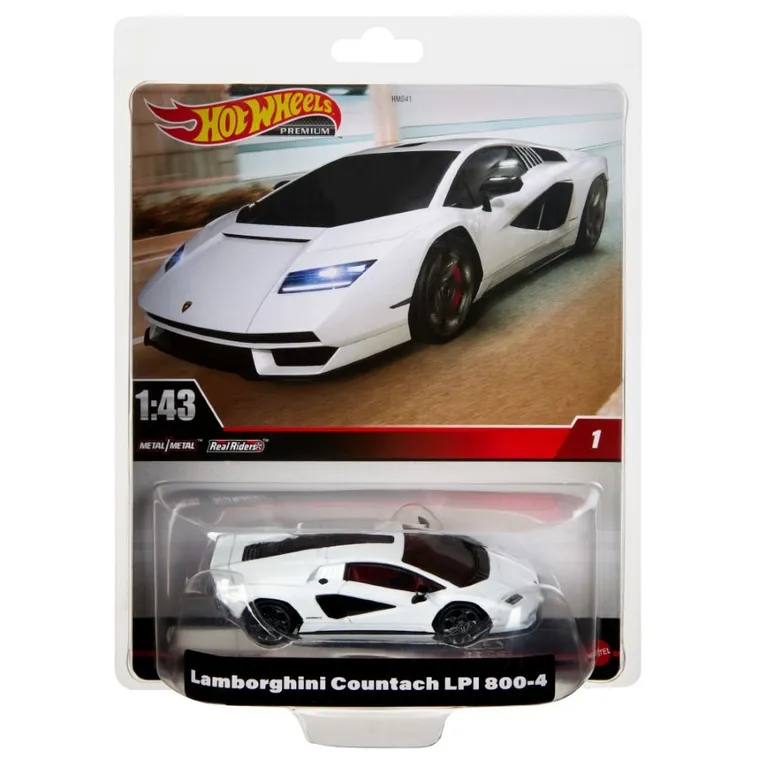 Hot Wheels, Premium, Lamborghini Countach, masina, 1:43
