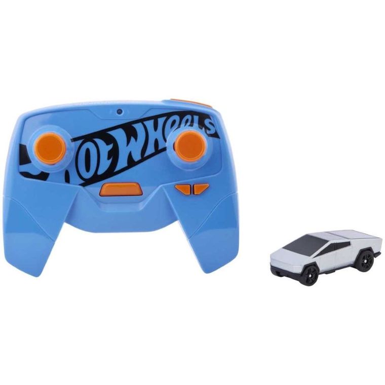 Hot Wheels R/C, Tesla Cybertruck, masina cu telecomanda, 1:64