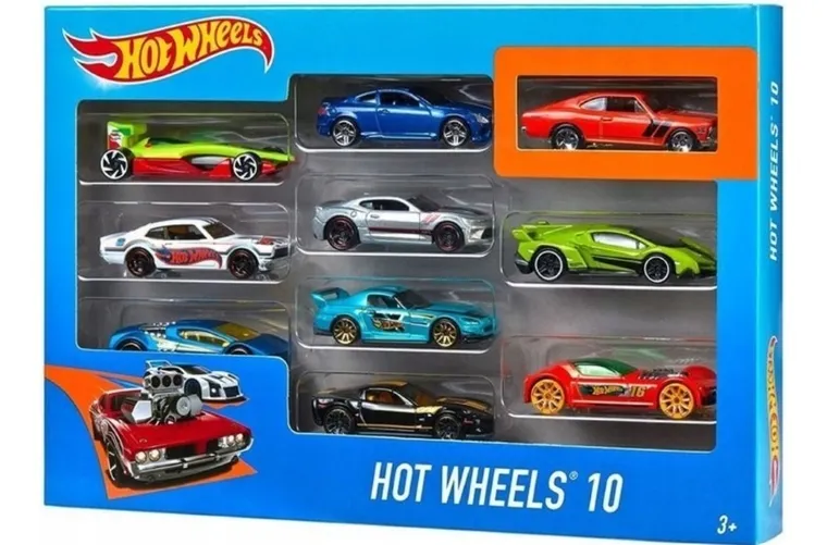 Hot Wheels, set cu 10 masinute