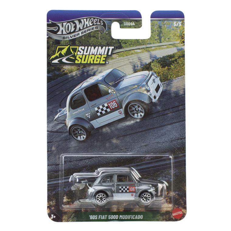 Hot Wheels, Silver Series, '60 Fiat 500D Modificado, masina, scara 1:64, JKX70