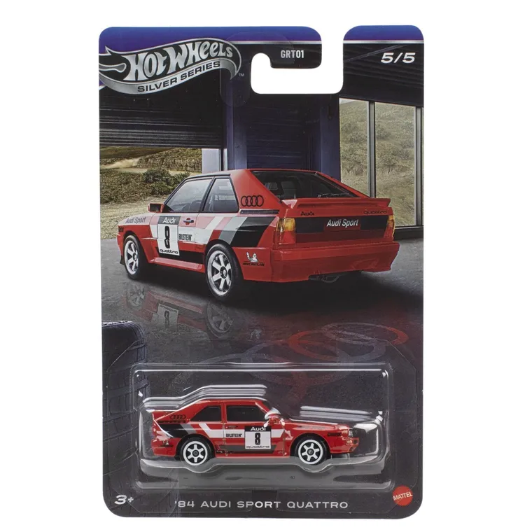 Hot Wheels, Silver Series, '84 Audi Sport Quattro, masina, scara 1:64, JKY19
