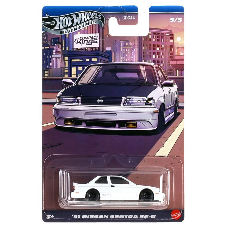 Hot Wheels, Silver Series, Compact Kings, '91 Nissan Sentra SE-R, masina, JKX60