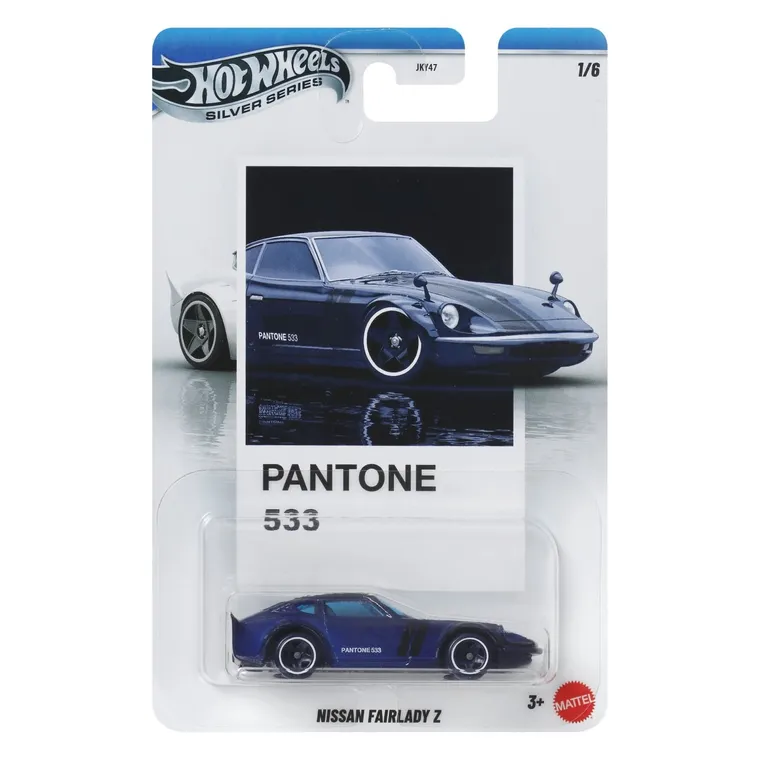 Hot Wheels, Silver Series Pantone, Nissan Fairlady Z, masina, scara 1:64, JKY52