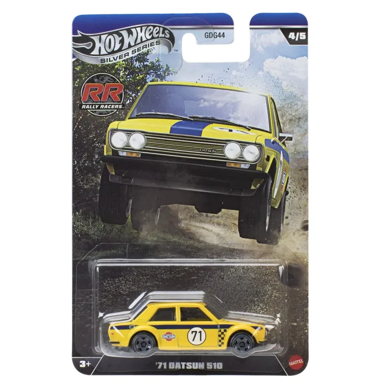 Hot Wheels, Silver Series, Rally Racers, '71 Datsun 510, masina, JKX64