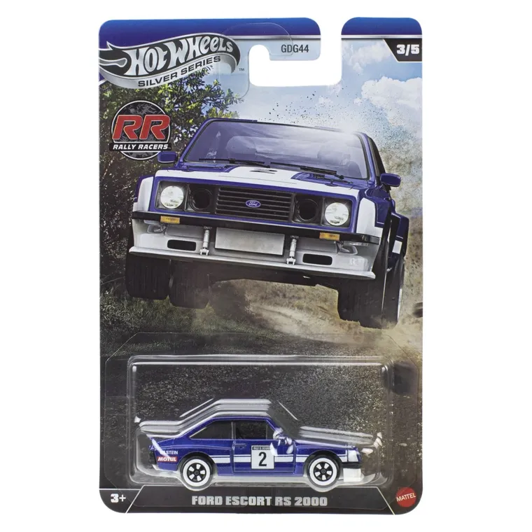 Hot Wheels, Silver Series, Rally Racers, Ford Escort RS 2000, masina, JKX63