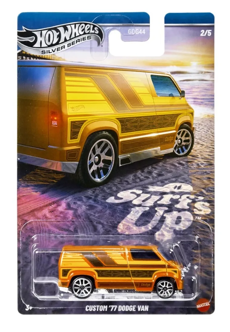 Hot Wheels, Surf's Up, Custom '77 Dodge Van, masina, scara 1:64, JCB66