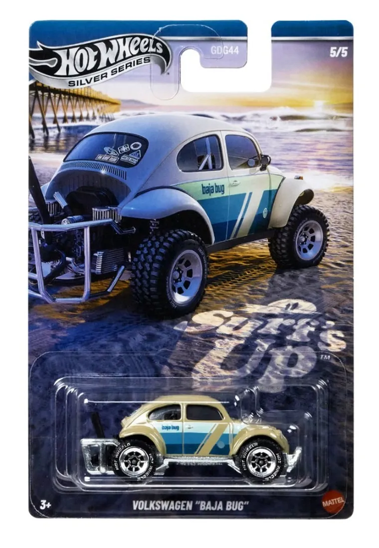 Hot Wheels, Surf's Up, Volkswagen "Baja Bug", masina, scara 1:64, JCB70