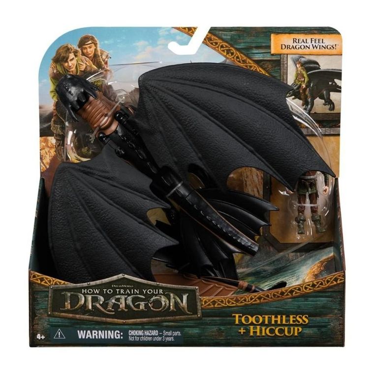 How To Train Your Dragon, Toothless si Hiccup, set de figurine
