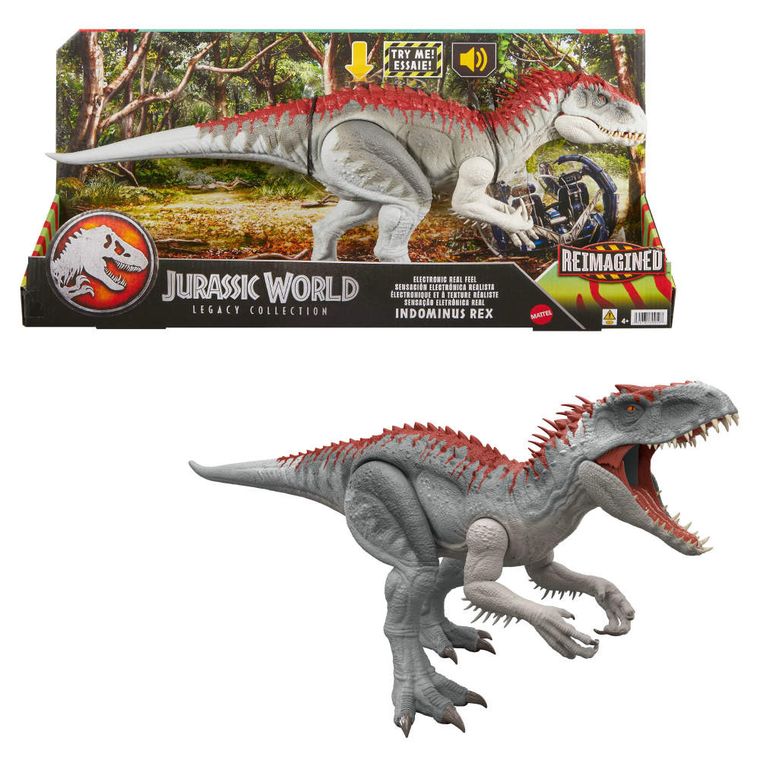 Jurassic World, Indominus Rex, dinozaur premium, figurina, 53 cm