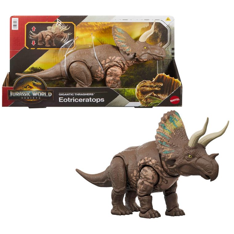 Jurassic World, Saga, Eotriceratops, figurina dinozaur