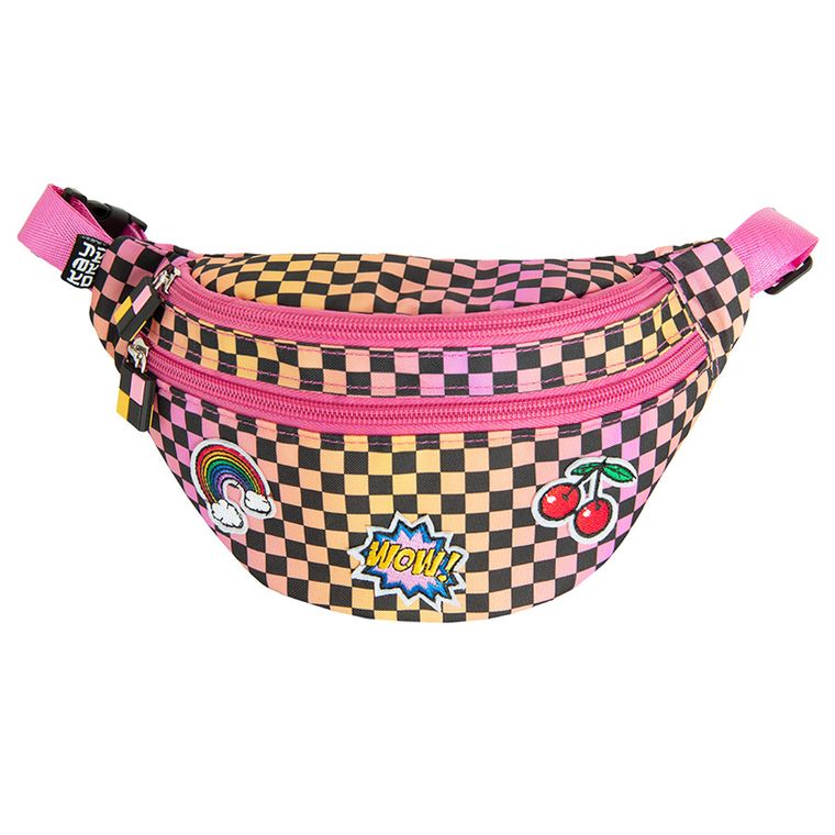 Kayokki, borseta, geanta de sold, carouri, roz-portocaliu