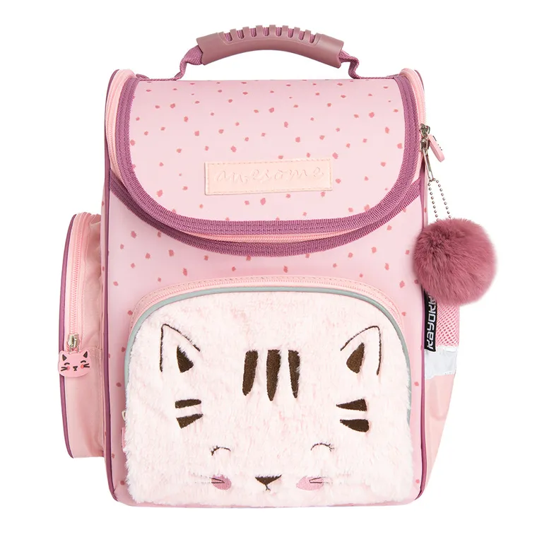 Kayokki, ghiozdan, roz, pisica