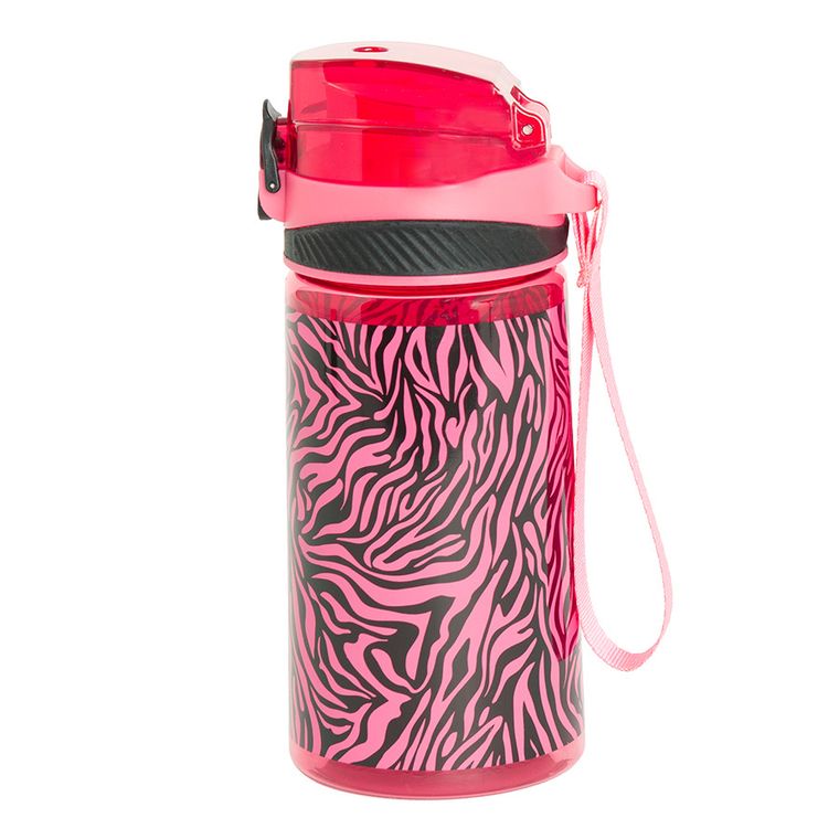 Kayokki, sticla, zebra, roz, 500 ml