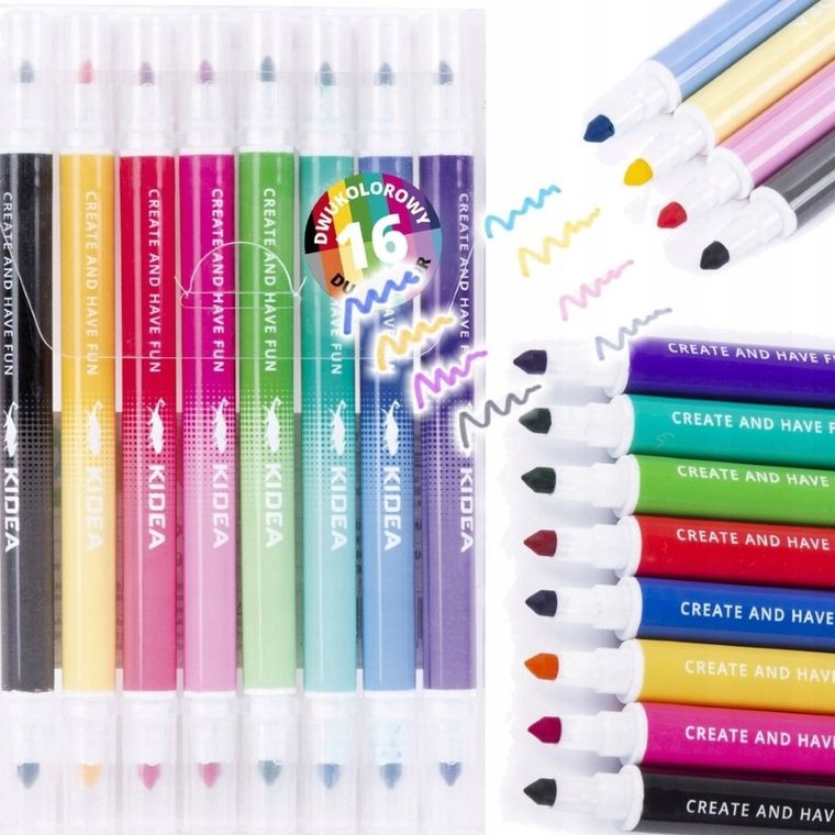 Kidea, carioci cu doua fete, 16 culori