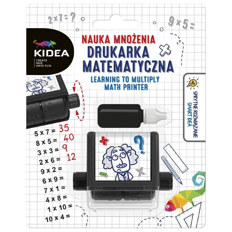 Kidea, imprimanta matematica, invatarea inmultirii