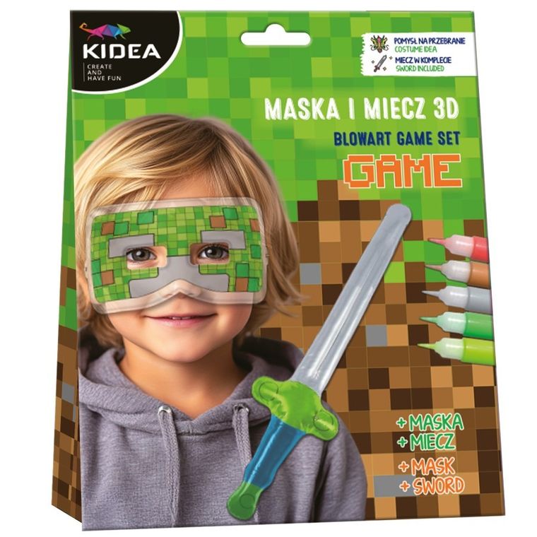 Kidea, Joc, masca si sabie 3D, set creativ