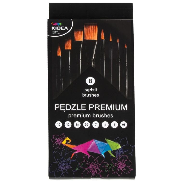 Kidea, perii premium, 8 buc.