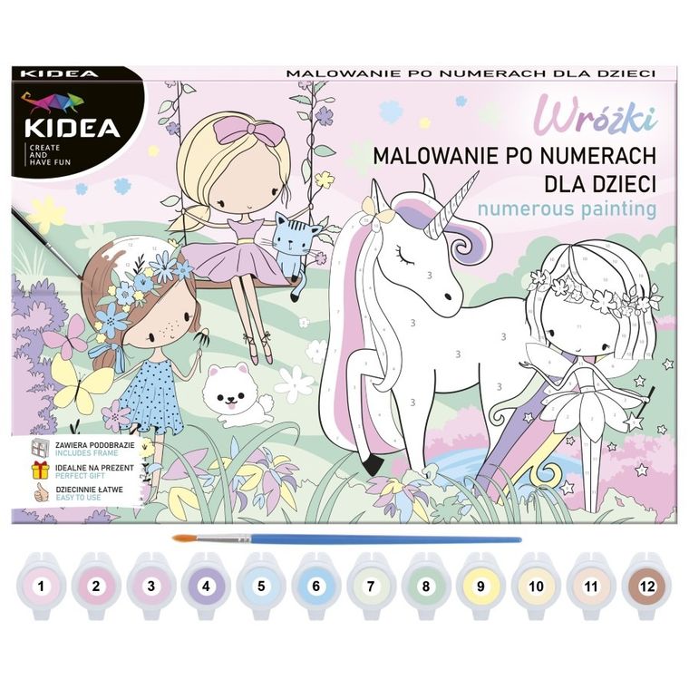 Kidea, pictura pe numere, zane