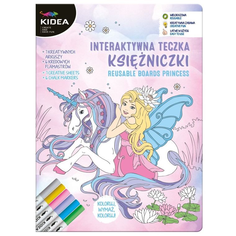 Kidea, Printese, Servieta interactiva, set creativ