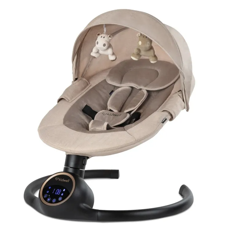 Kidwell, Reve, Scaun electric pentru bebelusi, 2in1, bej-auriu