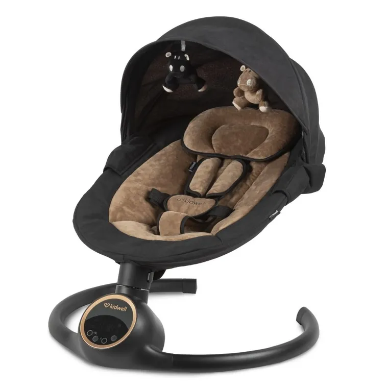 Kidwell, Reve, Scaun electric pentru bebelusi, 2in1, negru-auriu