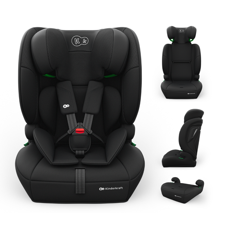 Kinderkraft, Comfort Up 2 Plus, i-Size, scaun auto, black, 100-150 cm