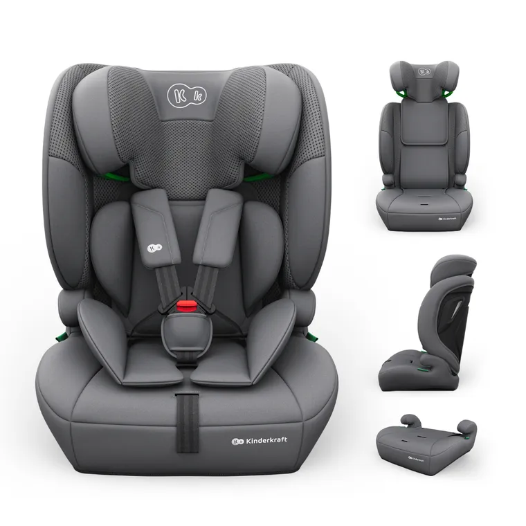 Kinderkraft, Comfort Up 2 Plus, i-Size, scaun auto, grey, 100-150 cm
