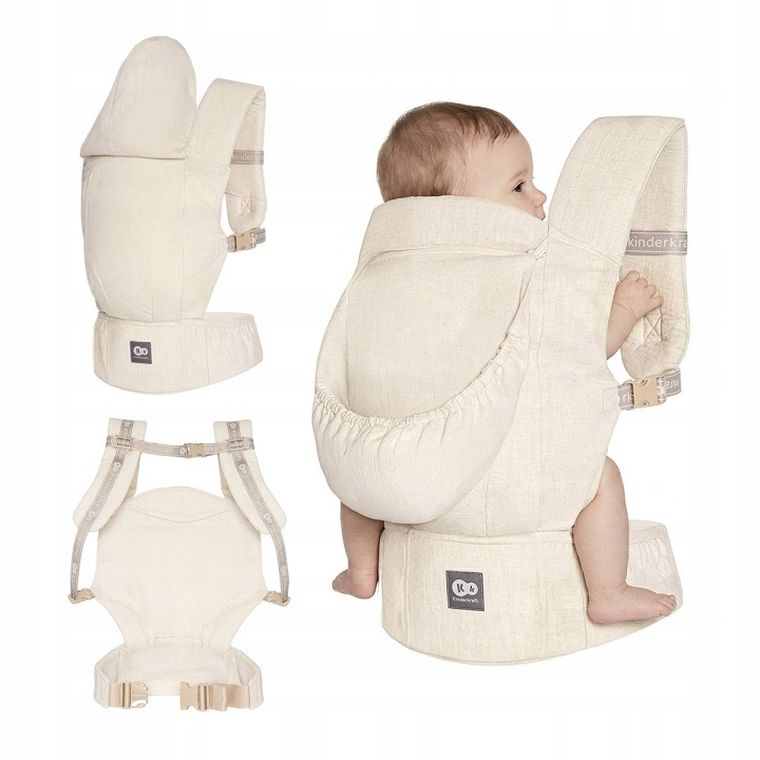 Kinderkraft, Elara, marsupiu ergonomic, beige