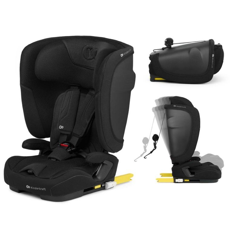 Kinderkraft, FIX2GO, i-Size, scaun auto, Black, 76-150 cm